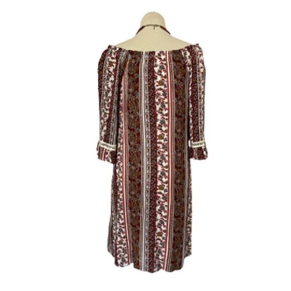 Floral Shift Off The Shoulder Dress Size S/M - Picture 3 of 10